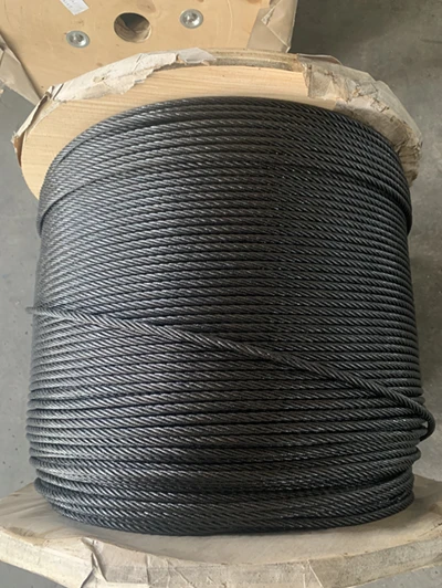 Ungalvanized Steel Wire Rope Asphalt Steel Cable For Mining Hoisting Fishing Winch Marine